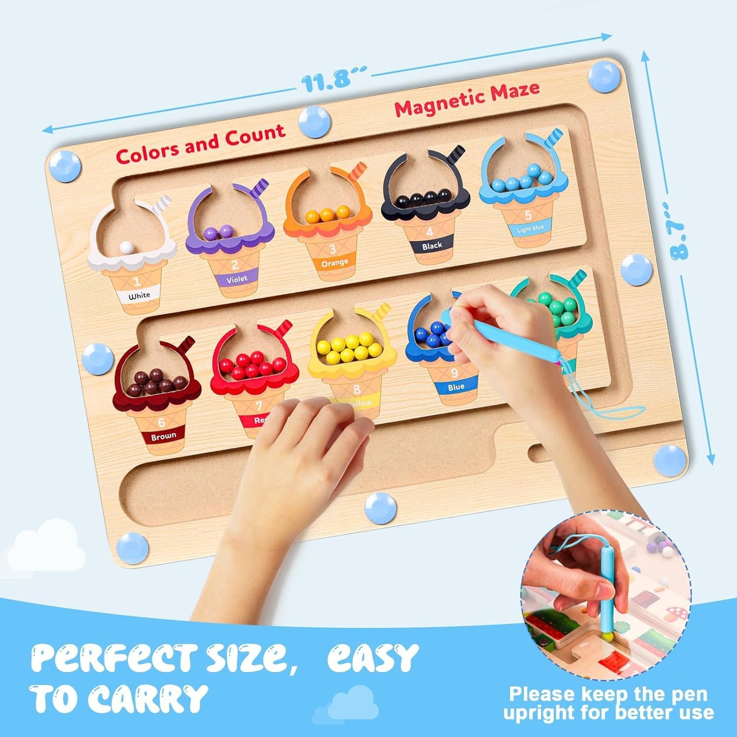 Magnetic Maze For Kids