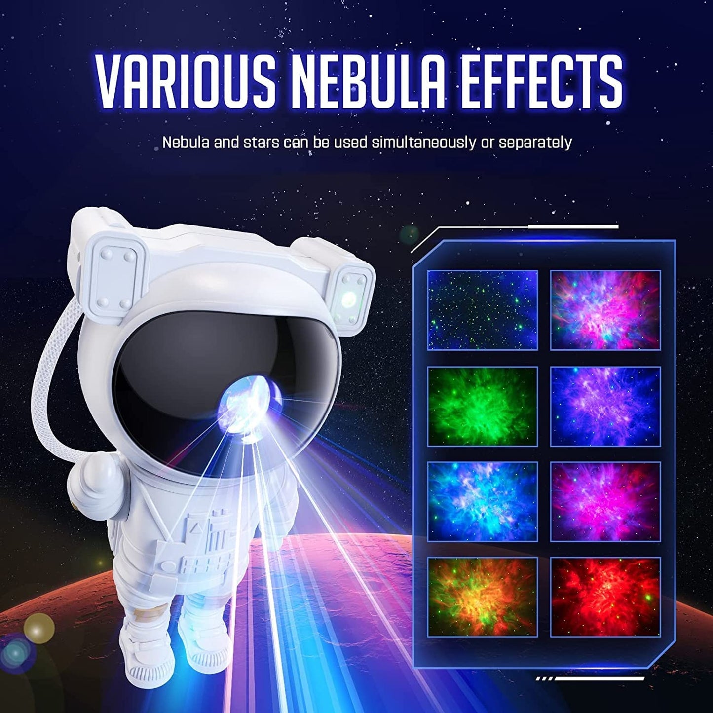 Astronaut Space Projector With Remote For Kids