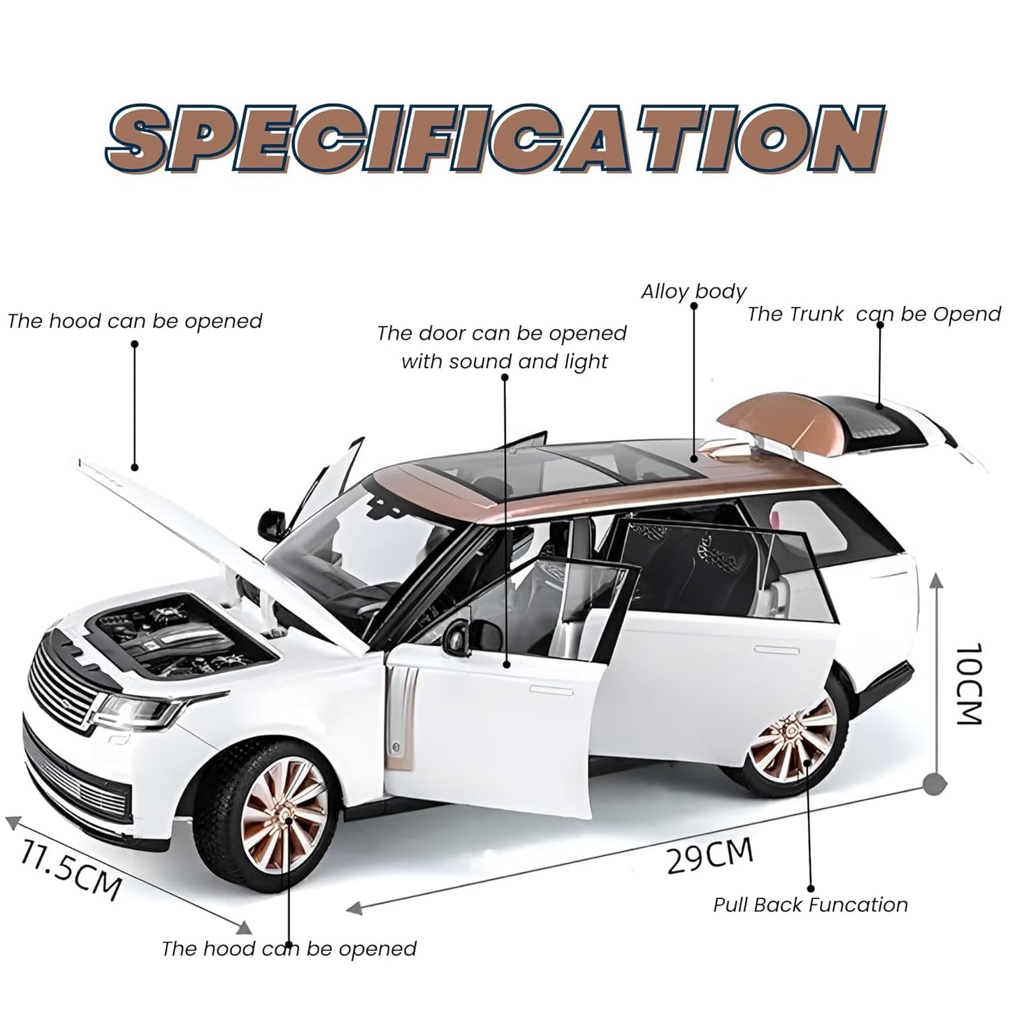 Range Rover Metal Car,Scale-1:24