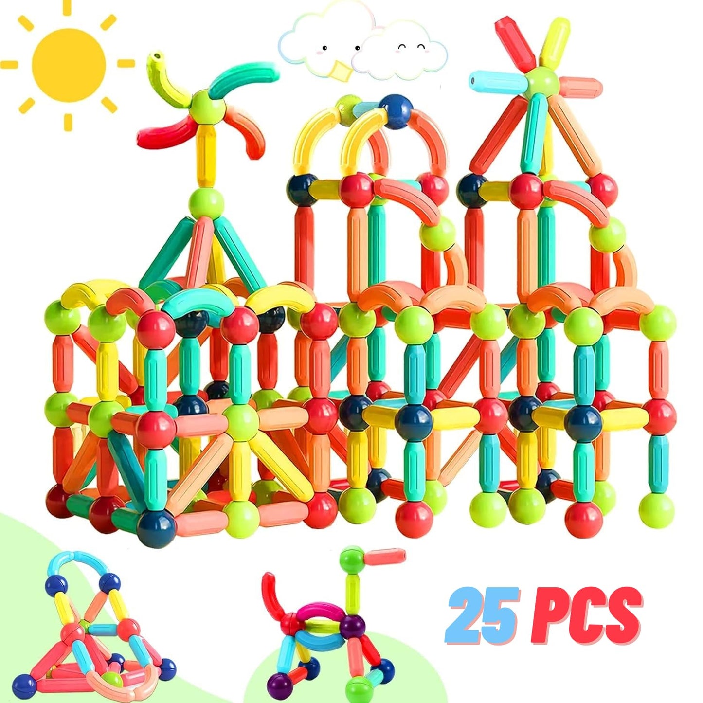 Magnetic Sticks For Kids (25pcs)