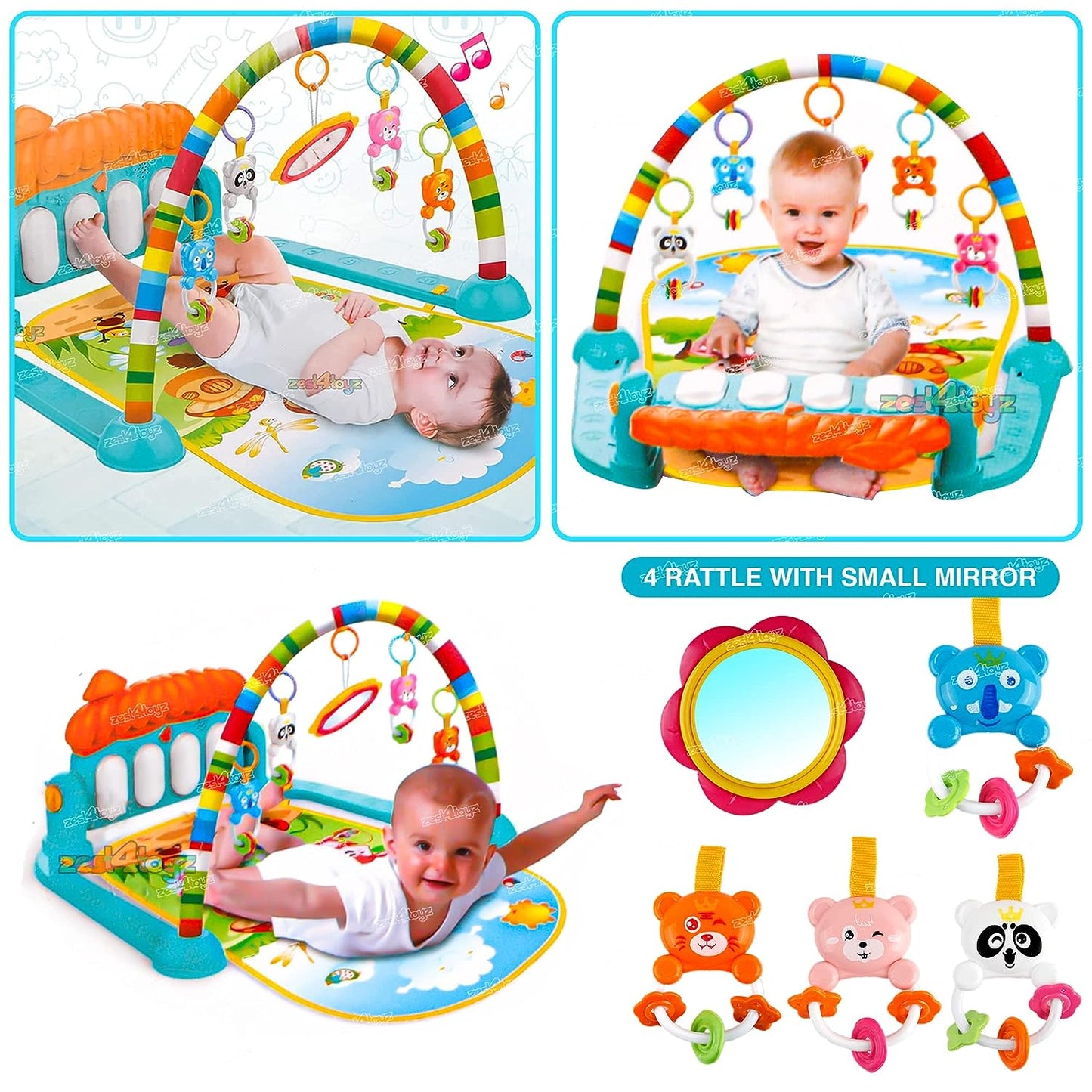 Baby Play Mat Gym For New Born Kids