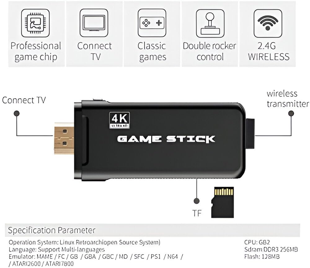Wireless Video Game With Two Remotes