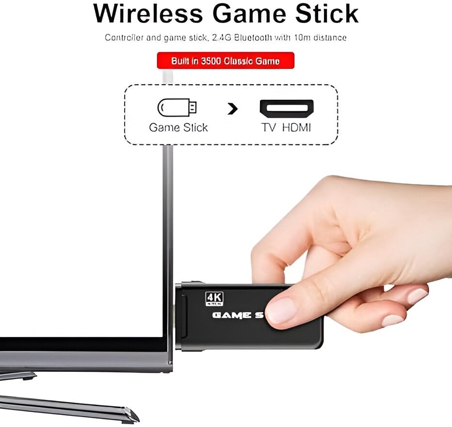 Wireless Video Game With Two Remotes