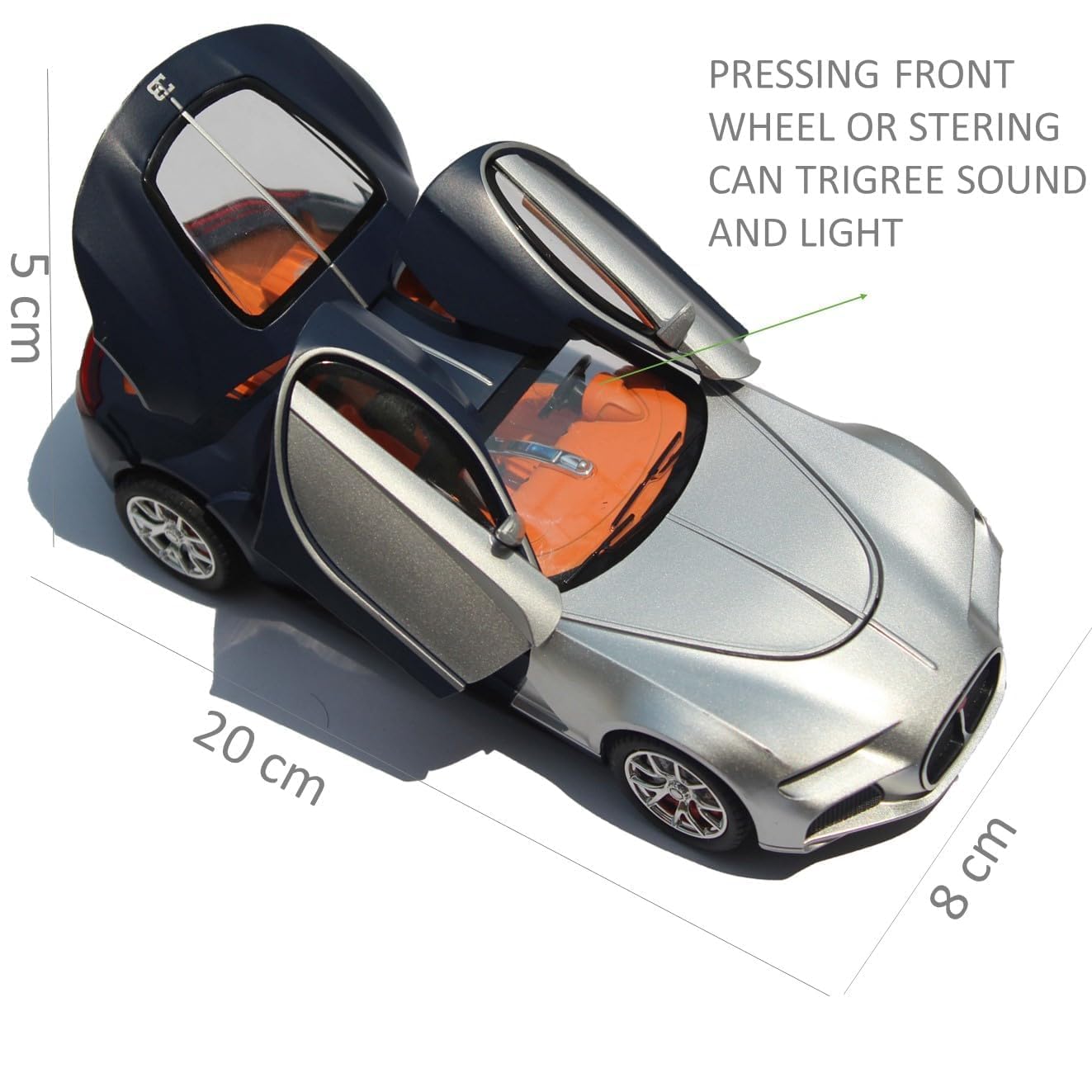 Metal car Bugatti,scale-1:24