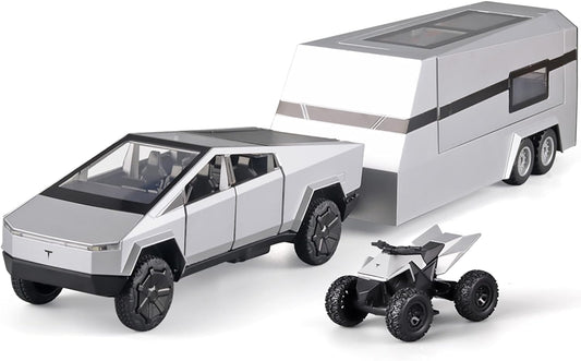 Tesla Cyber truck Toy With Pickup Trailer