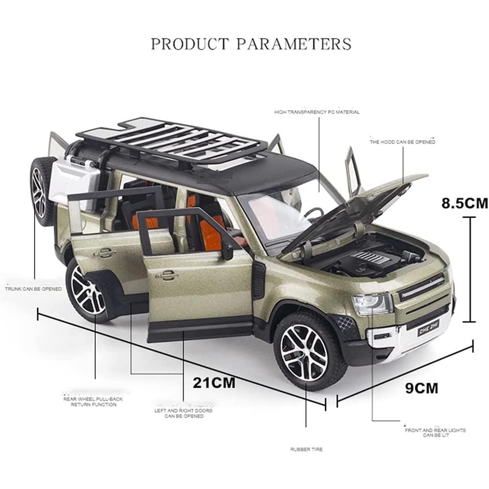 Defender Diecast Metal Body Car | Size Scale 1:24