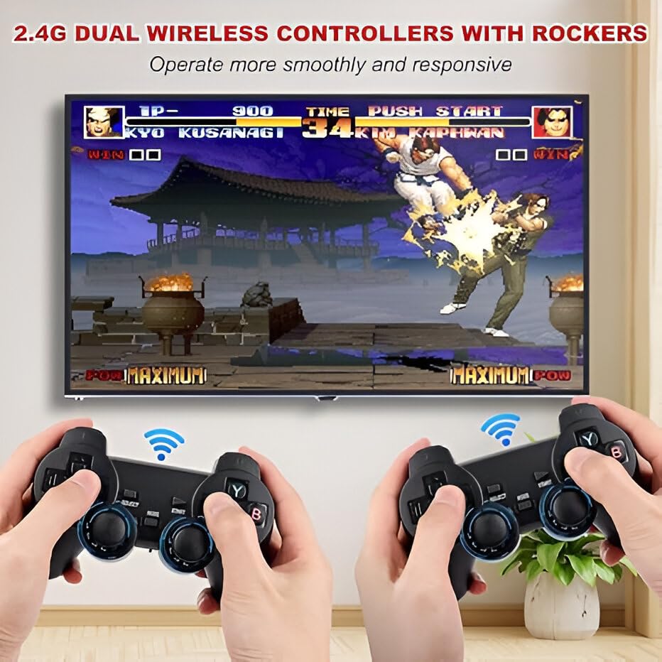 Wireless Video Game With Two Remotes