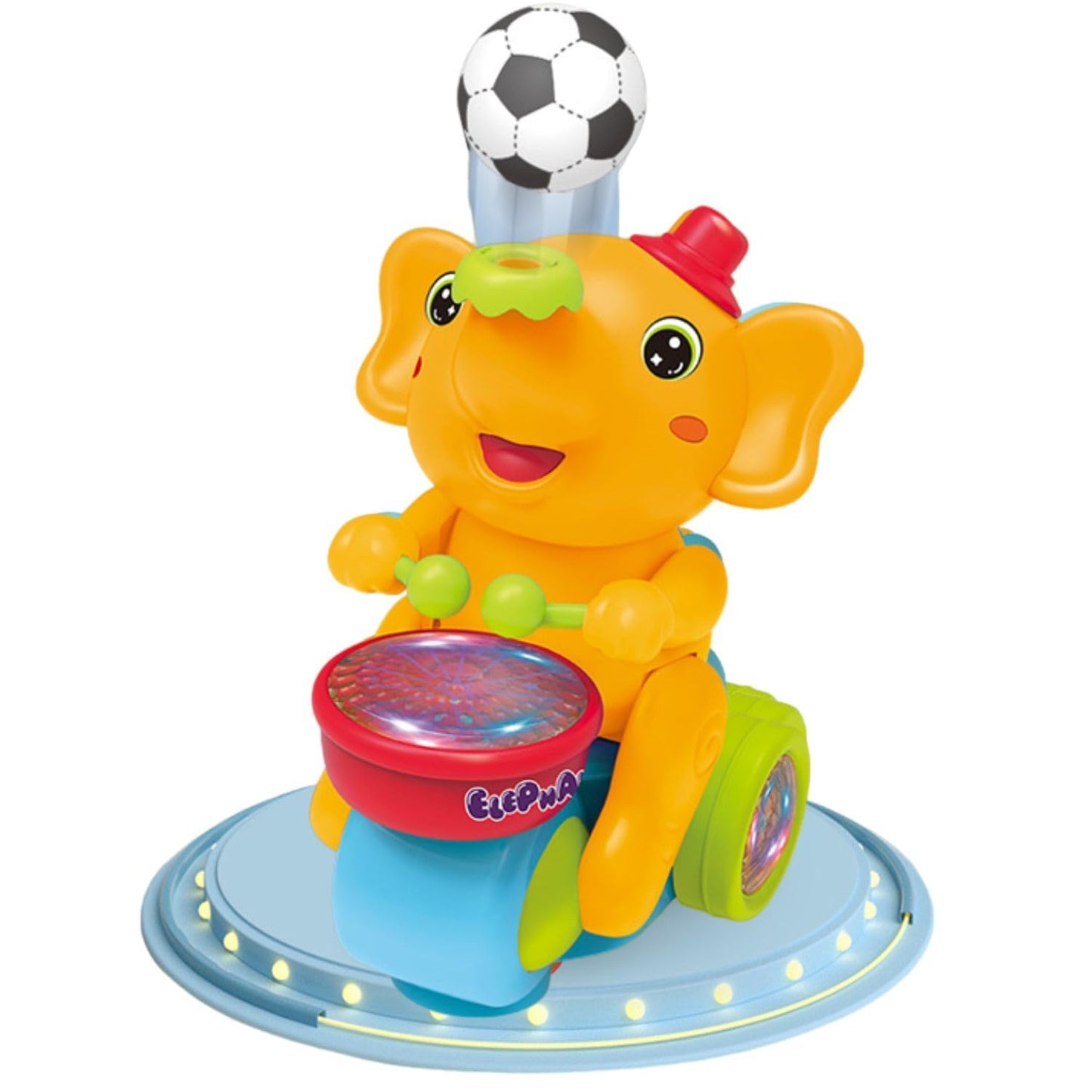 Musical Elephant With Ball For Kids