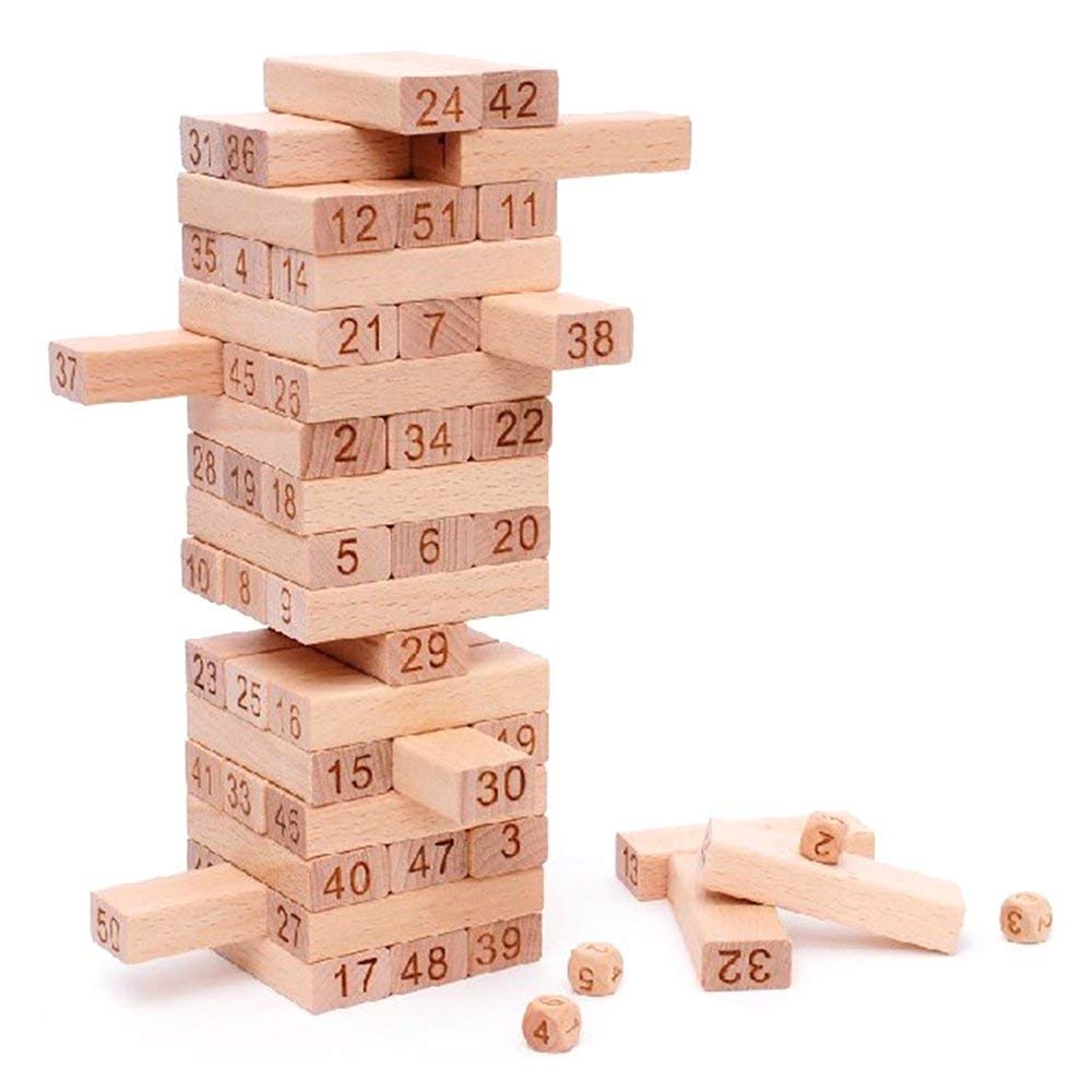 Jenga Stacking Tower Game For Kids And Adults