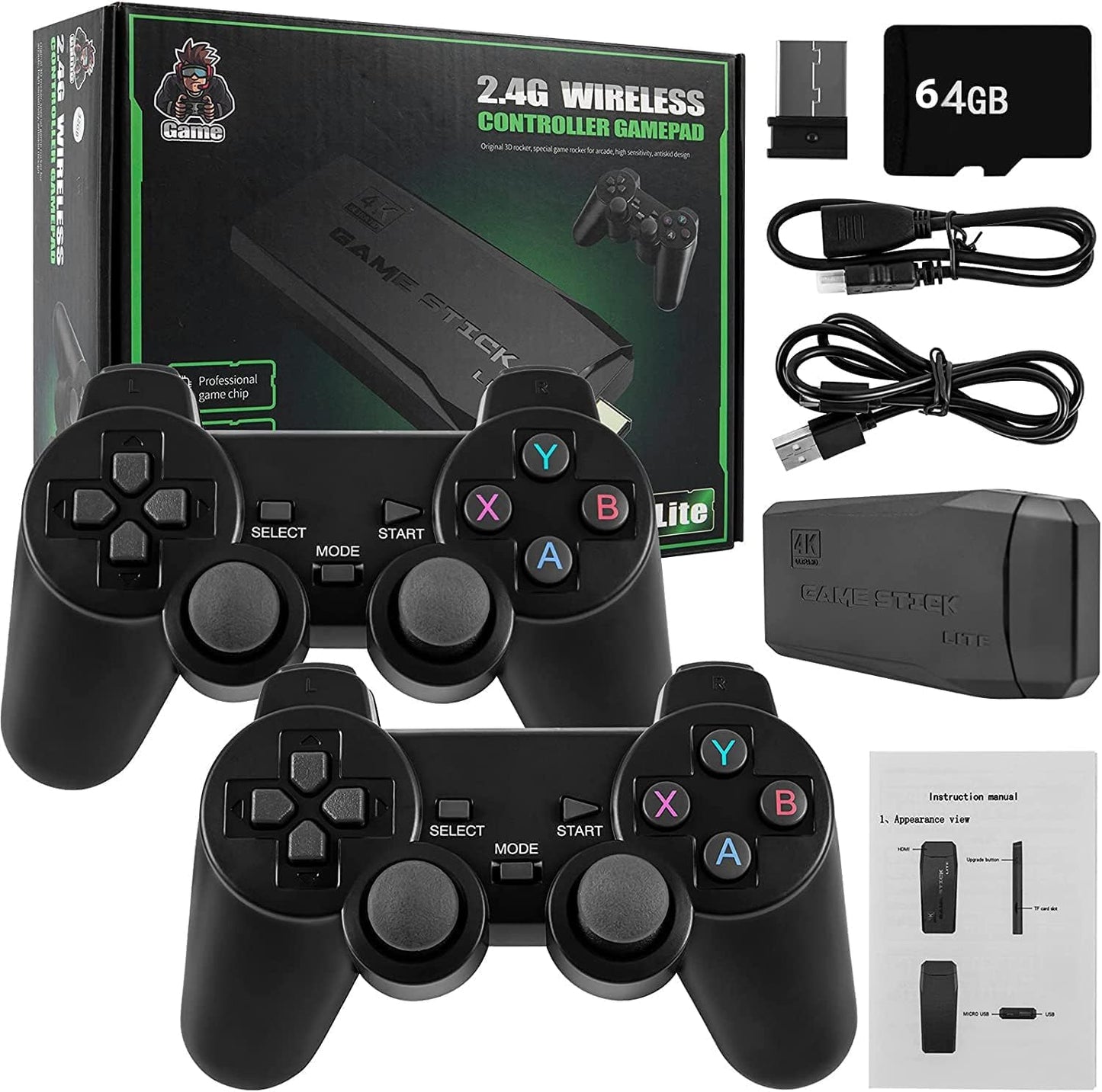 Wireless Video Game With Two Remotes