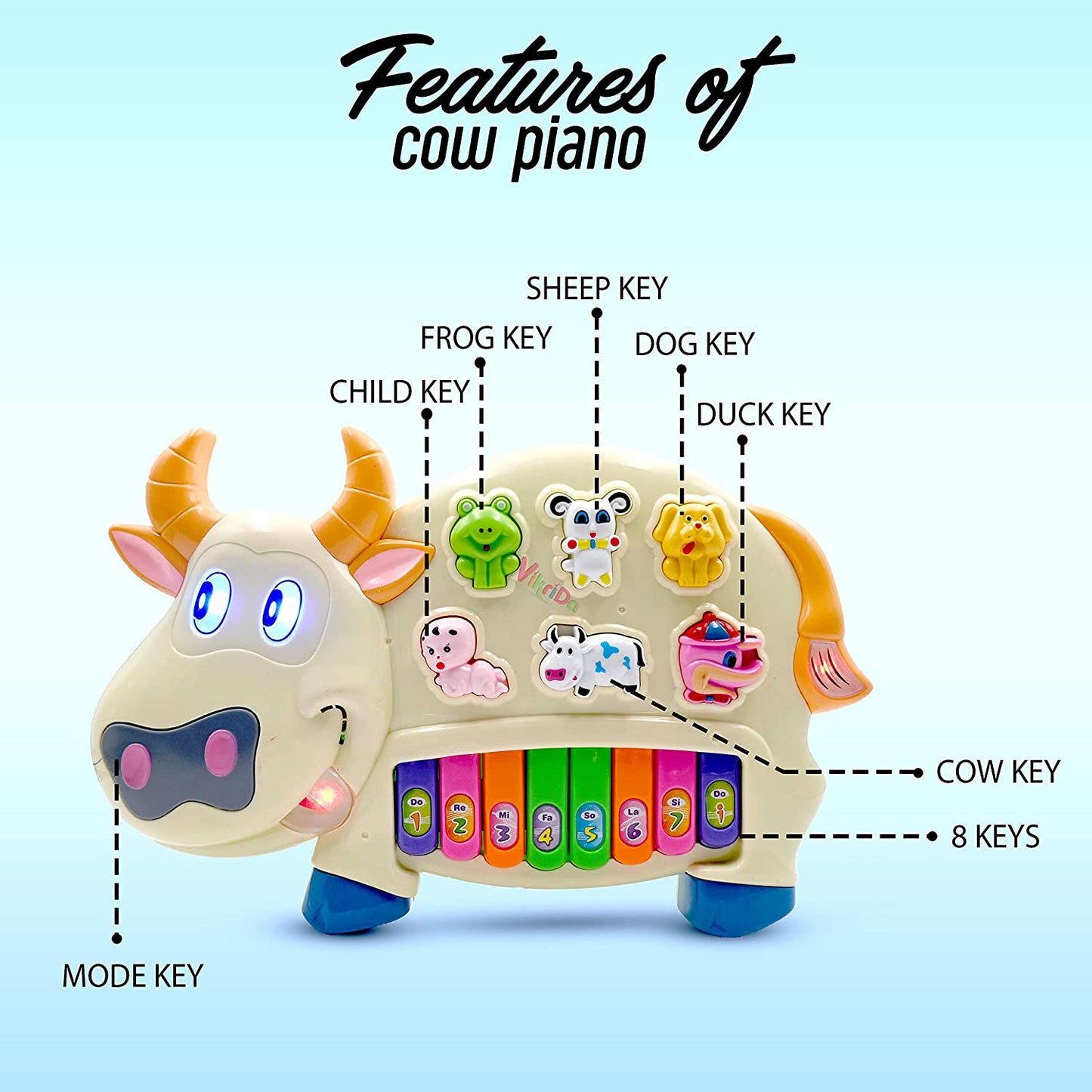 Kids Musical Cow Piano